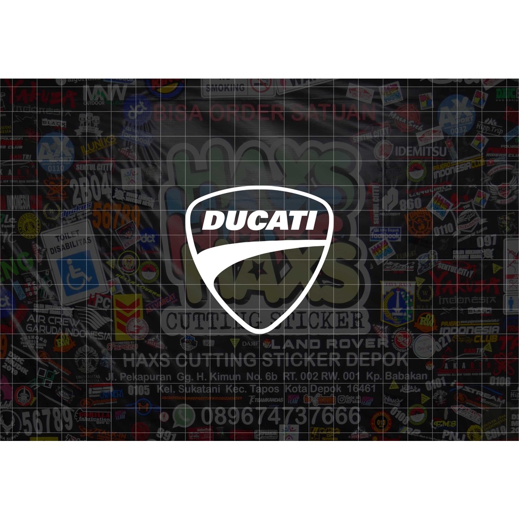 Cutting Sticker Logo Ducati Ukuran 6 Cm