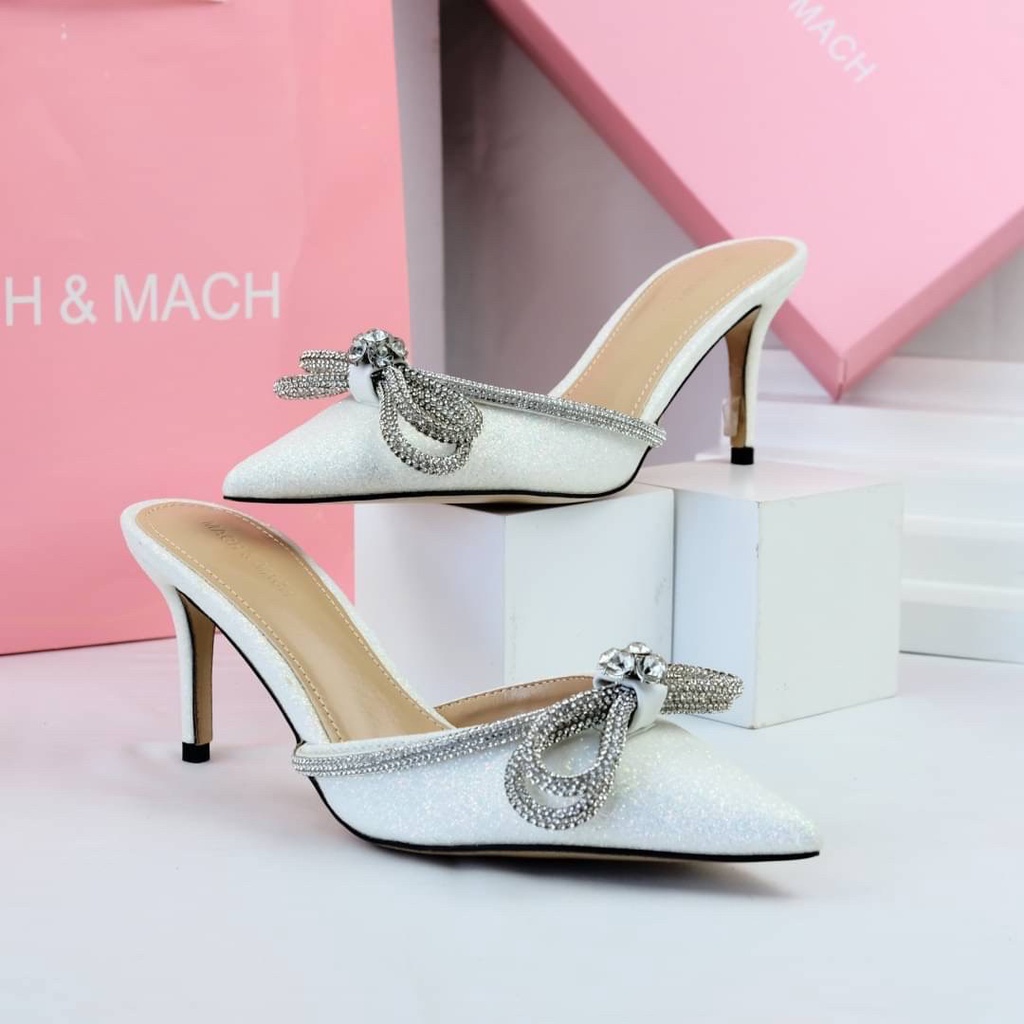 [7.7 Boombastis Sale⚡] - SEPATU WANITA MM MULES HIGH HEELS MMS001 PREMIUM IMPORT