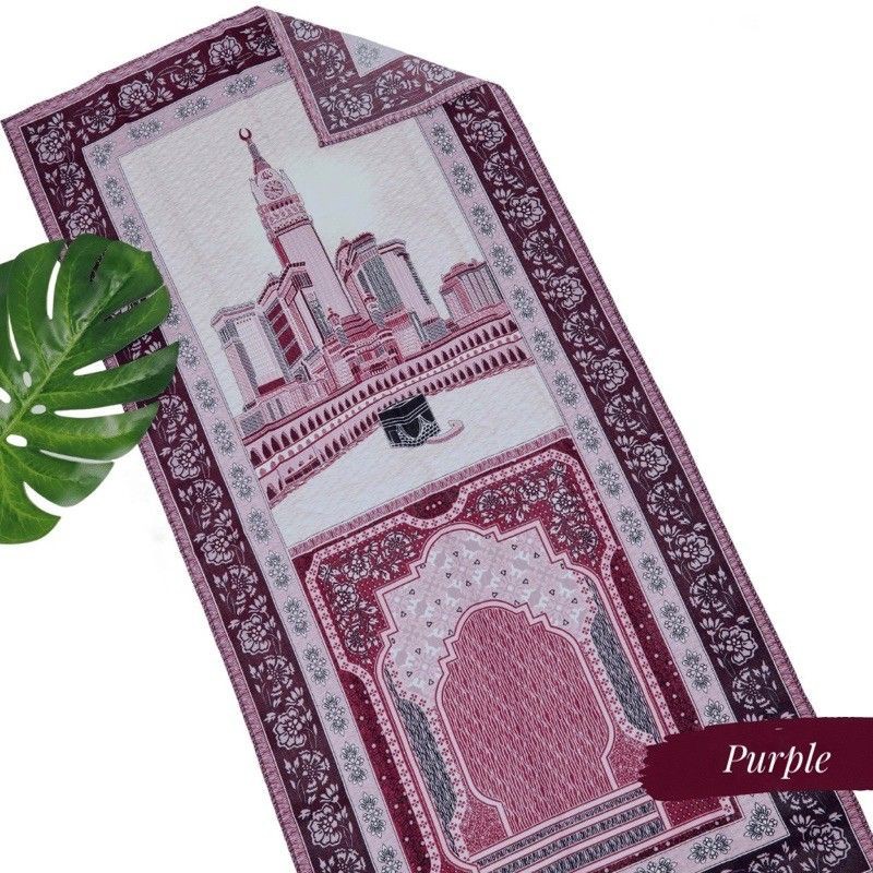 sajadah travel sopa/sajadah tas dompet/sajadah traveling motif kakbah