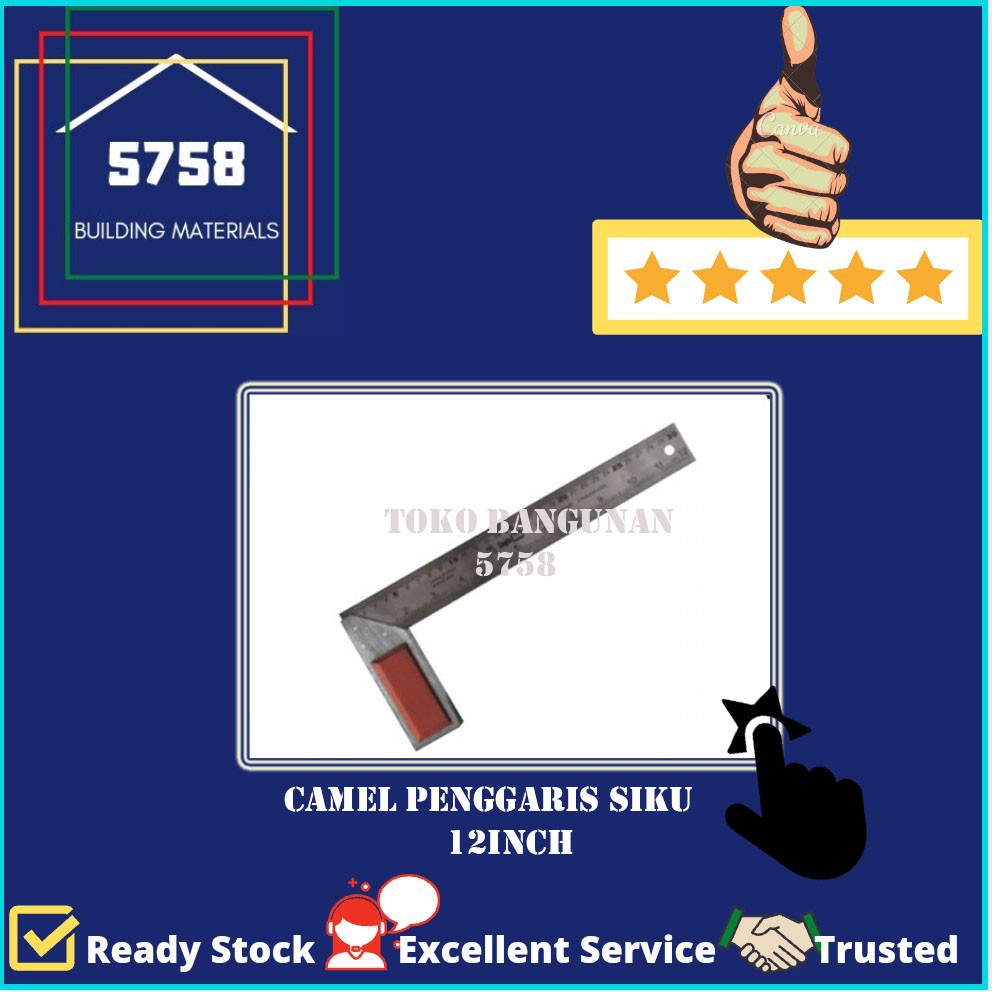 

Penggaris Siku Meter L Sudut Tukang Besi Alumunium 25cm 30cm 10 inch 12 inch