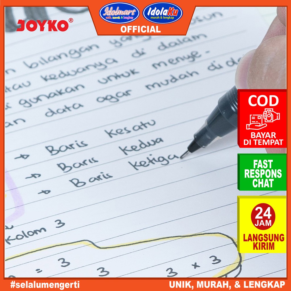 IDOLMART Loose Leaf Joyko A5 100 lembar / Isi Refill Kertas File Surabaya