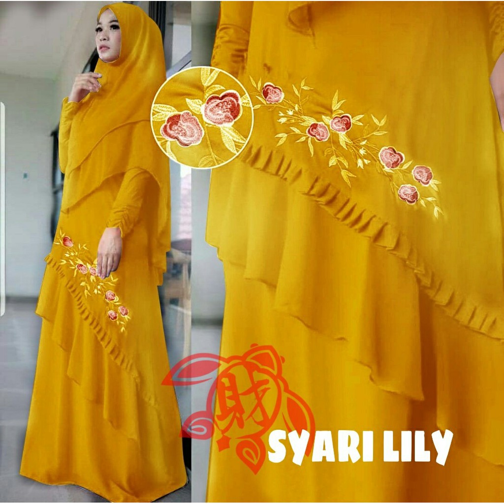 SYARI LILY BORDIR 2Warna