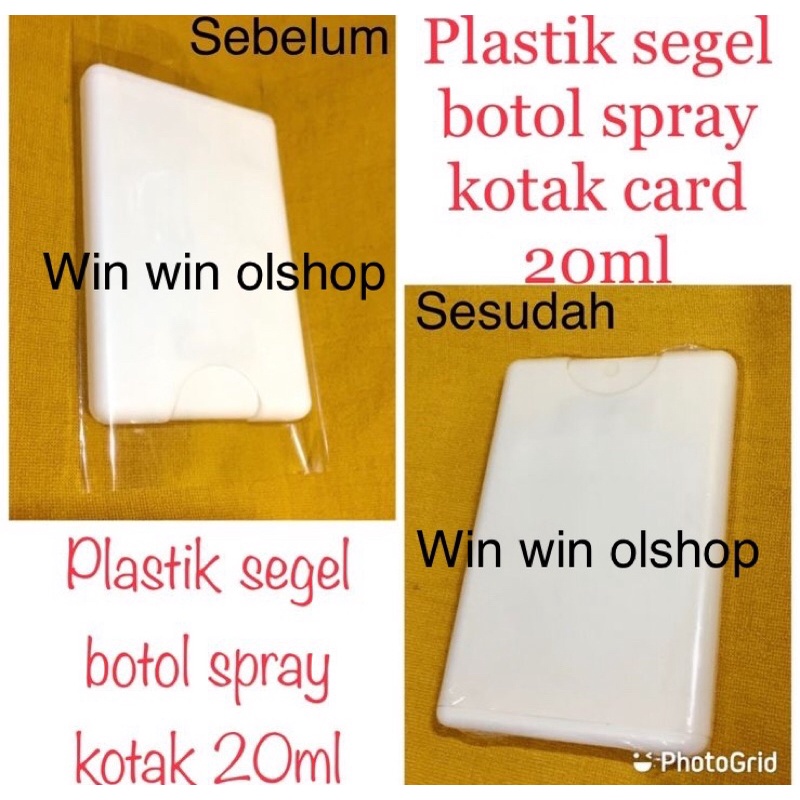 segel plastik botol spray kotak 20ml/plastik segel shrink/segel plastik spray kotak mini 20ml