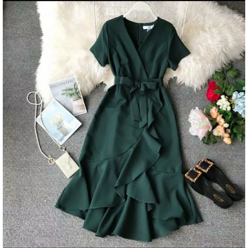 Dress hijau Korea