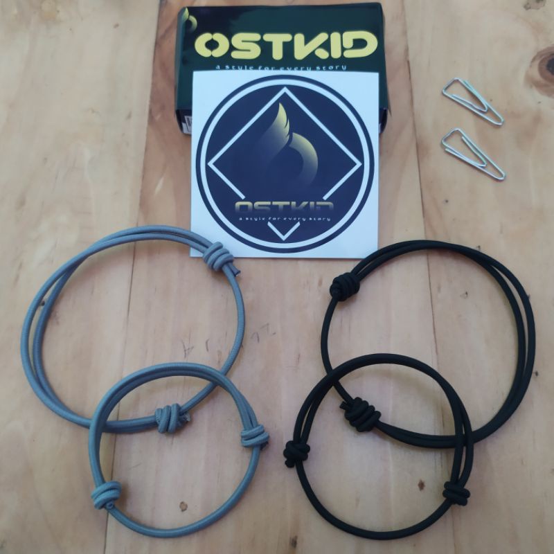 Gelang Tali Couple Anak Papah dan Mamah / Gelang Hitam Polos / Gelang Hitam Pria / Gelang Tangan Pri
