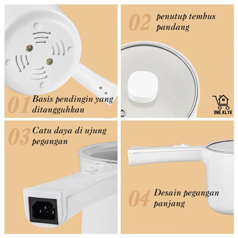 Panci Listrik Elektrik Serbaguna Merebus Menggoreng | Panci Elektrik Rakii | Panci Anak Kost