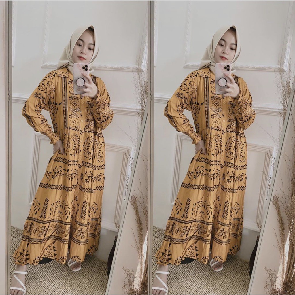 ACELIN MAXI DRESS PREMIUM / GAMIS RAYON / GAMIS BUSUI