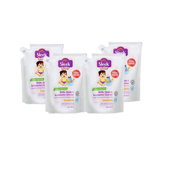 Sleek Bottle Nipple and Baby Accessories Cleanser 70ml / pencuci botol bayi