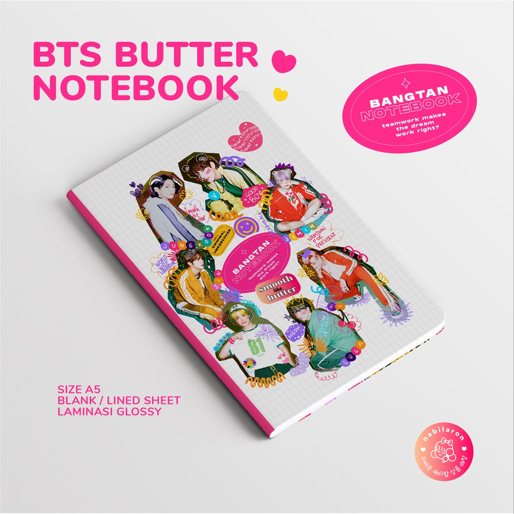 Jual KPOP BTS NOTEBOOK BUTTER A5 by nabilaron Shopee Indonesia