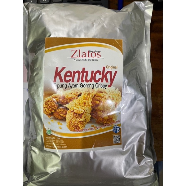 

zlatos tepung kentucky ayam goreng krispy, fried chicken