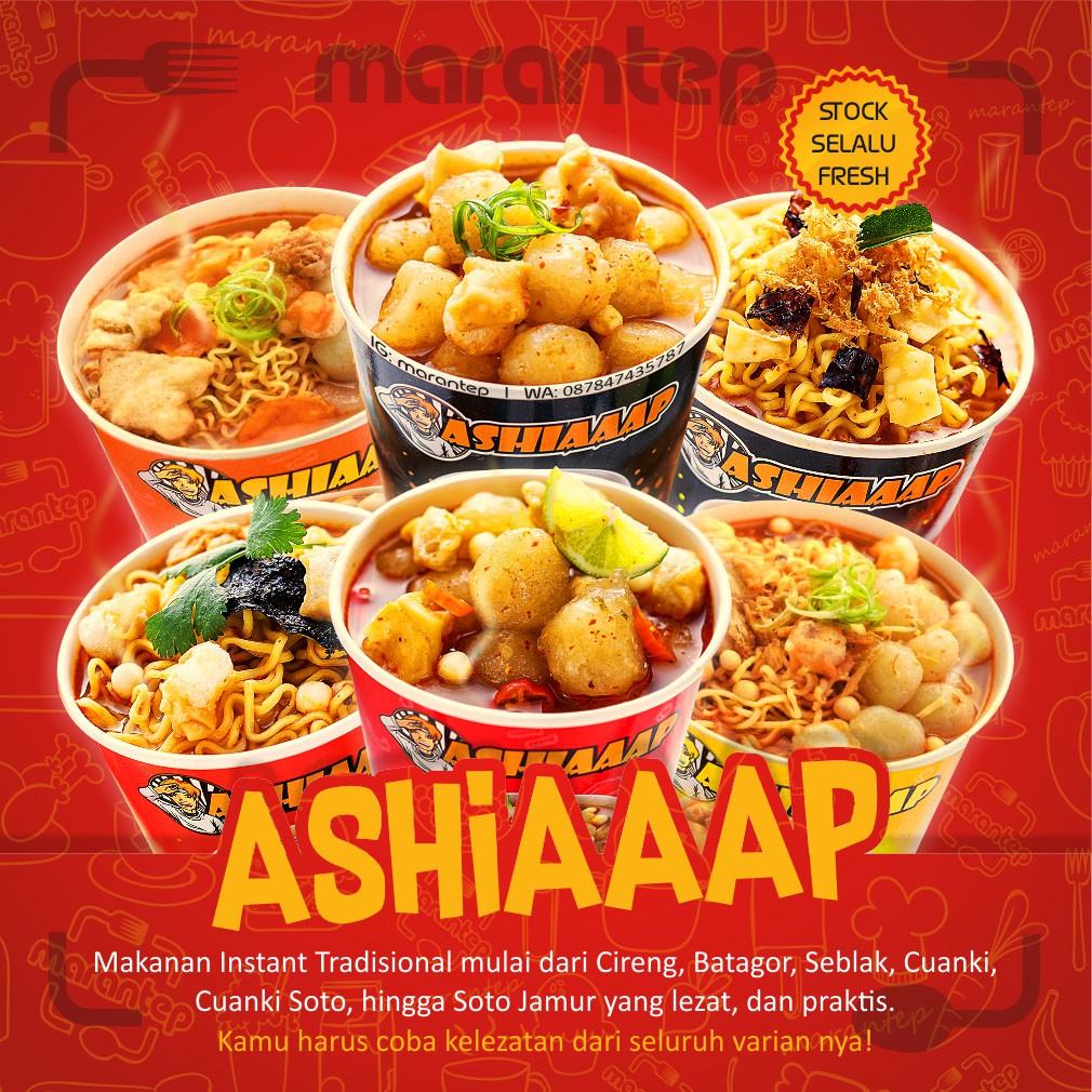 

[ TERBARU ] ASHIAAAP - Cilok Kuah & Ramen . Mie Tek-tek & Mie Ramen . Bakso Aci & Bakso Aci Seblak