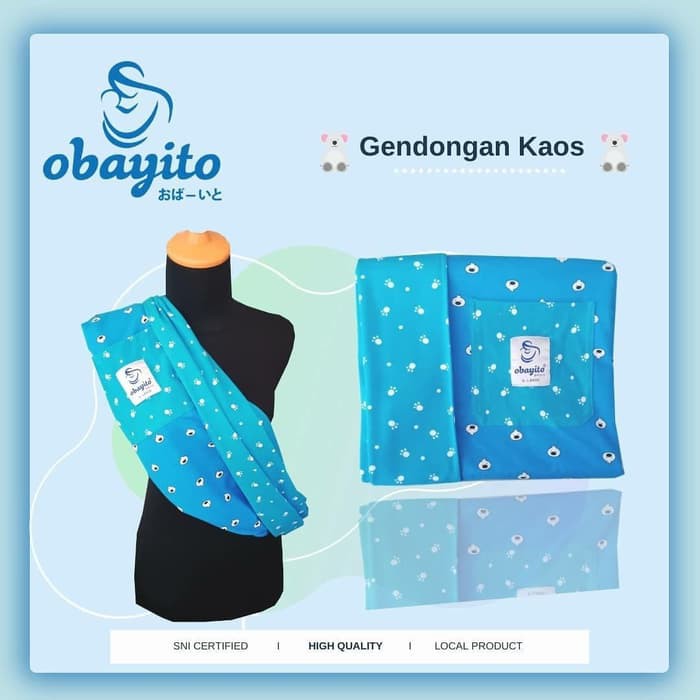 Obayito Gendongan Kaos - untuk bayi diatas 2 bulan OB-087