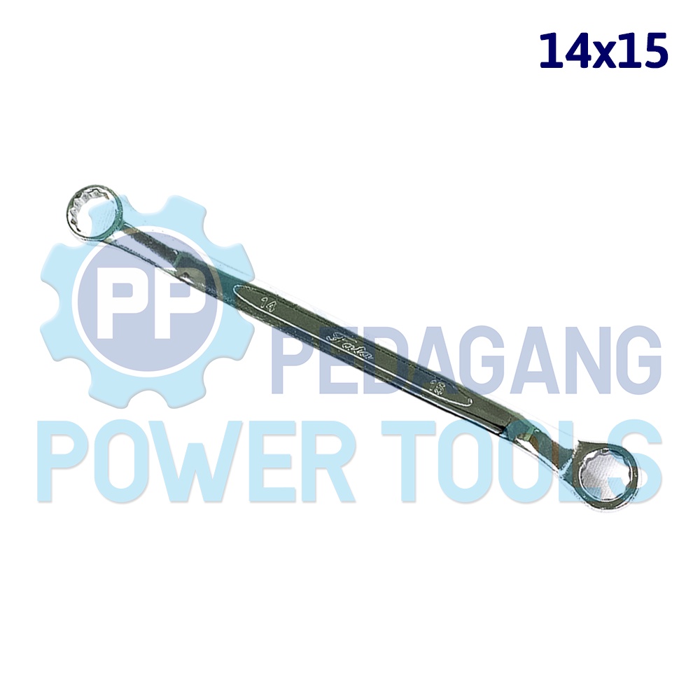 CUCI GUDANG FATA KUNCI RING 14 X 15 MM 14x15 DOUBLE SPANNER WRENCH