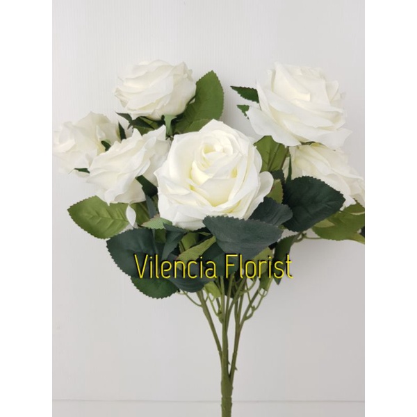 BUNGA MAWAR PALSU PREMIUM ARTIFICIAL HIAS DEKORASI/BUNGA PALSU