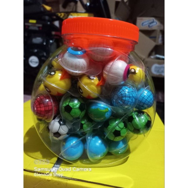 Permen Lunak Bola bentuk Campur toples isi 50 pcs