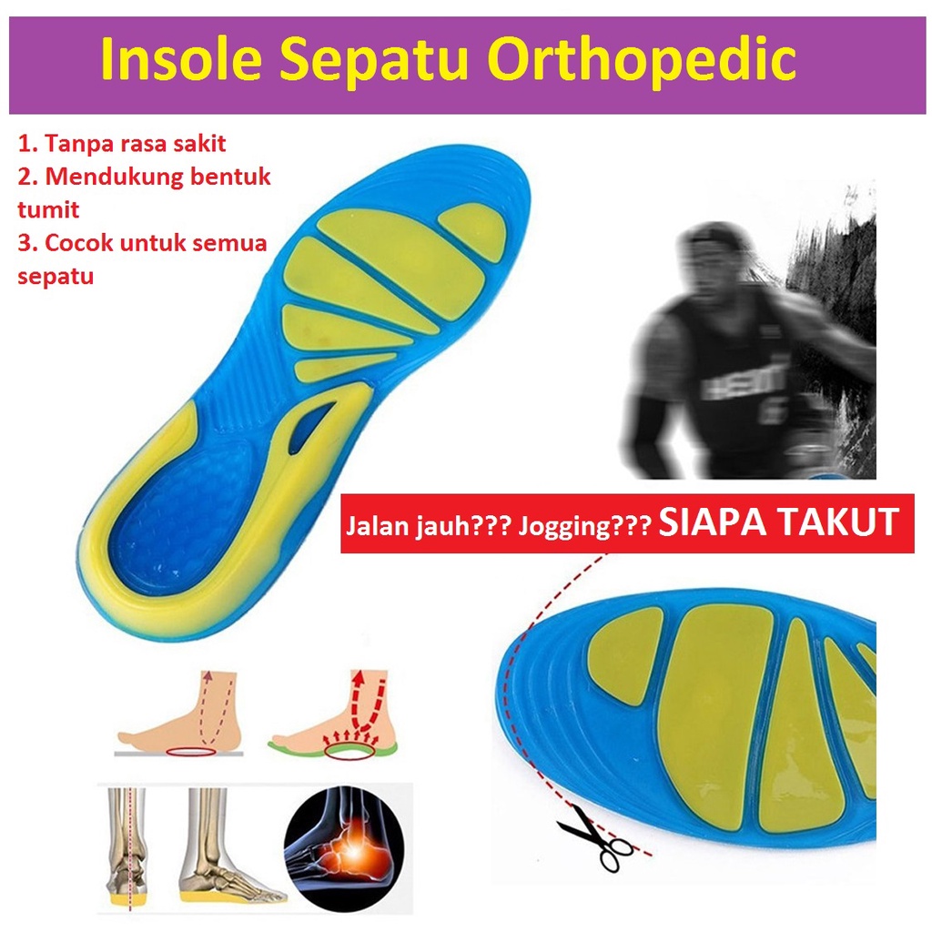 Insole Sepatu Orthopedic / Alas Kaki Sepatu Orthopedi / Alas kaki Kesehatan / Alas Kaki Olahraga Anti sakit