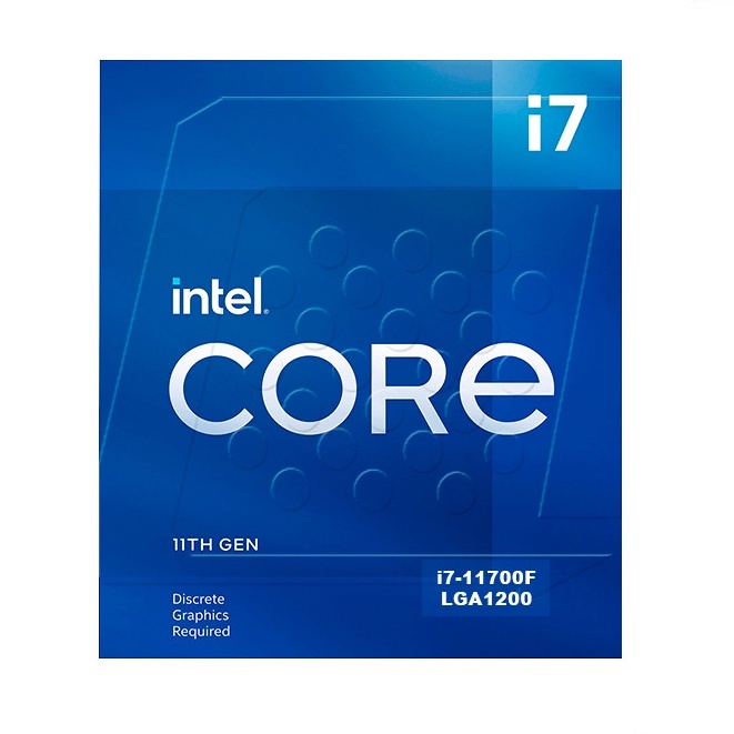 Processor INTEL 1200 CORE I7-11700F LGA1200 prosesor Rocket Lake