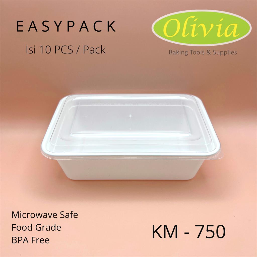 Thinwall Easy Pack Easypack KM 750 ML KM-750 Putih Bening Grosir