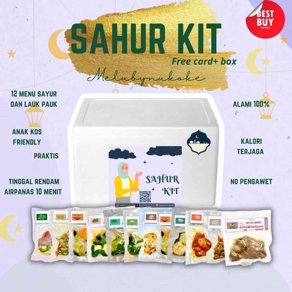 

MELU SAHUR KIT (12 Sayur dan Lauk Instan Best Seller)
