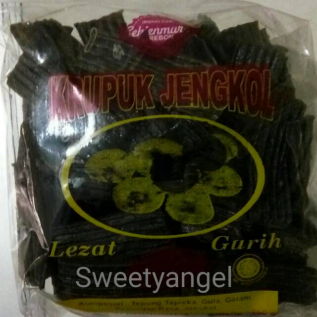 

Krupuk Jengkol mentah warna Hitam