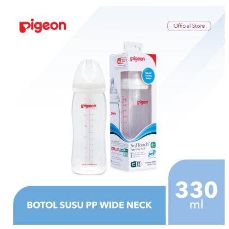 BOTOL PP WIDE NECK 330ML PIGEON PR010399 / BOTOL SUSU PIGEON