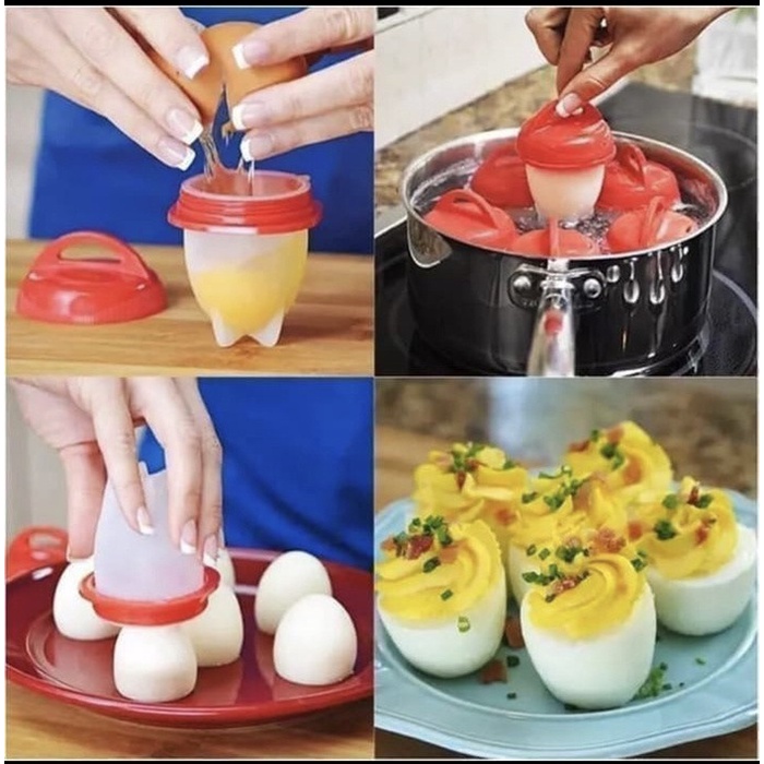 BAROKAH GAMIS FREE 5 PCS LAFEEA CETAKAN TELUR REBUS BUMBU OMELETTE EGG STEAM CHEF