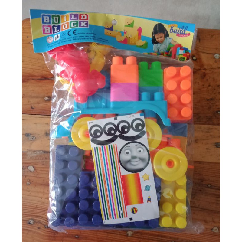 mainan anak edukasih mainan block  mainan puzzel susun mainan block kereta Thomas /lego