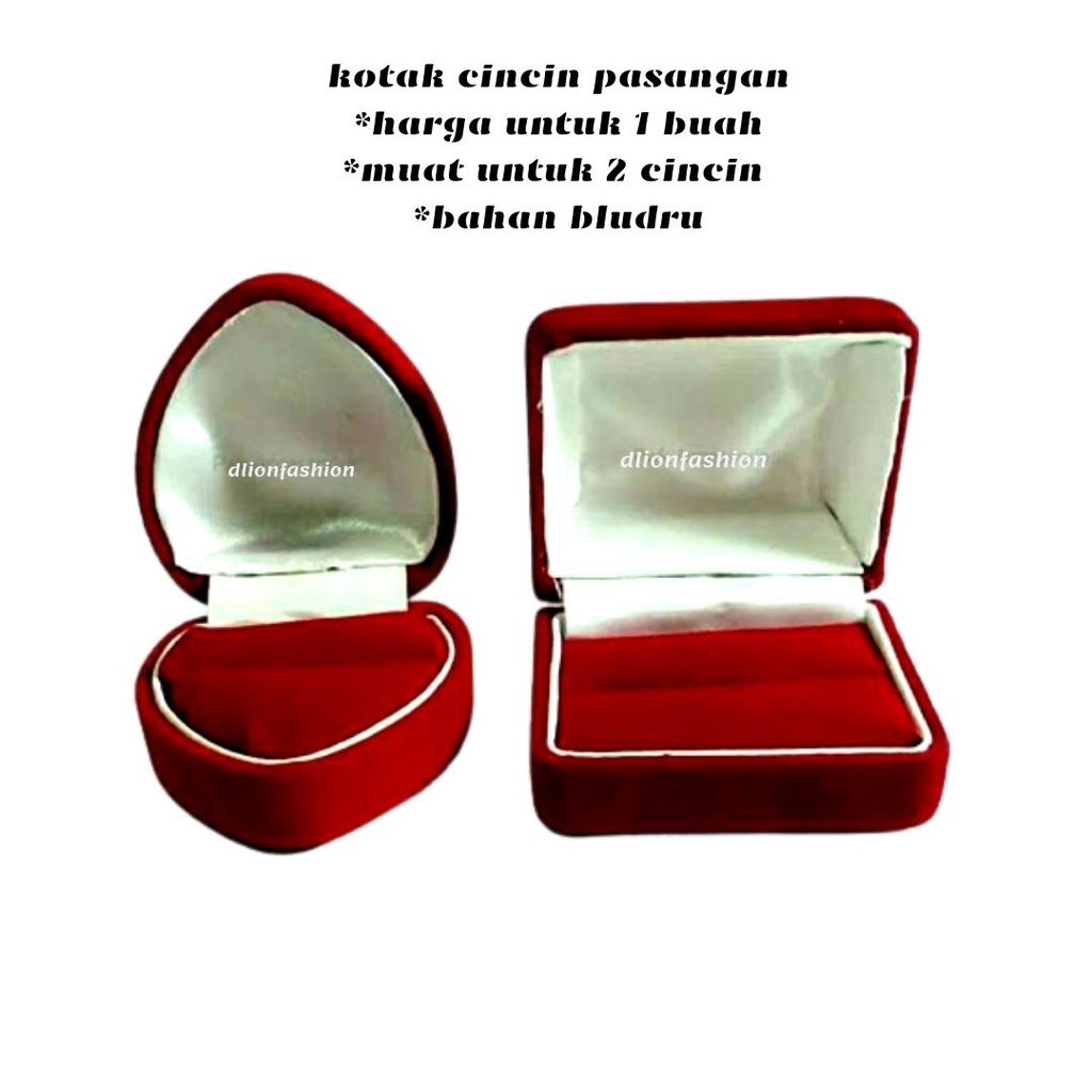 KOTAK CINCIN NIKAH,KOTAK CINCIN TUNANGAN,KOTAK CINCIN UNTUK PASANGAN,HARGA UNTUK 1 KOTAK,ADA VARIANT WARNA