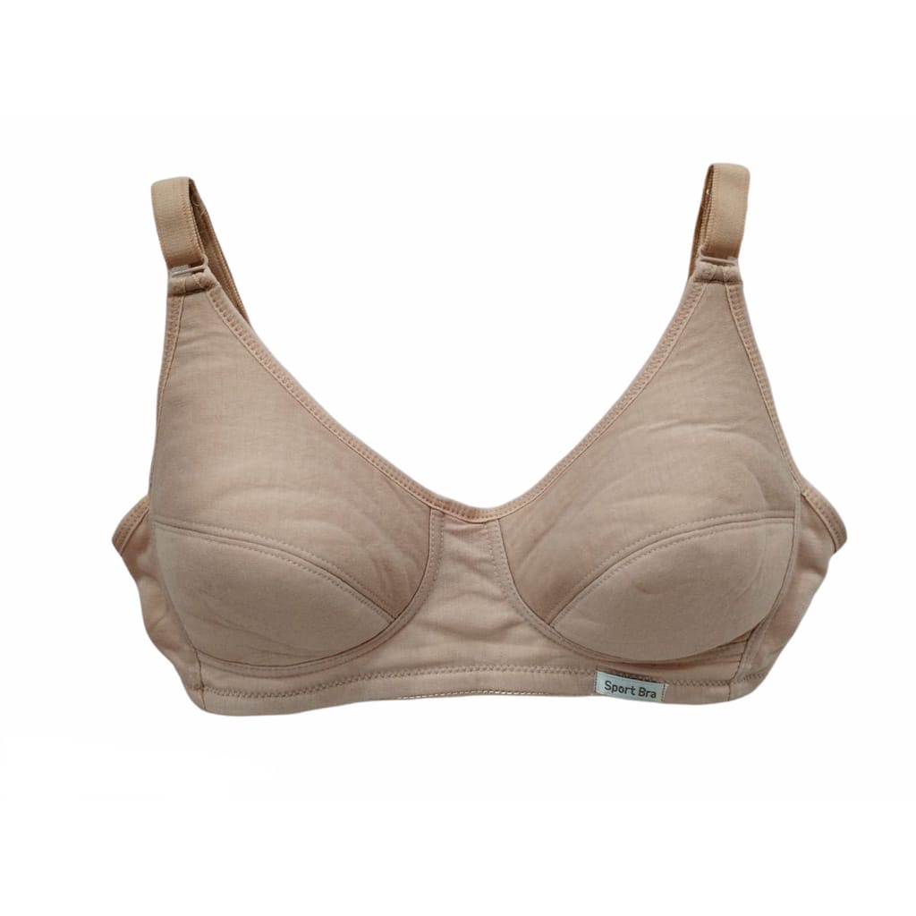 Glena Sport Bra Non Wire - Brown