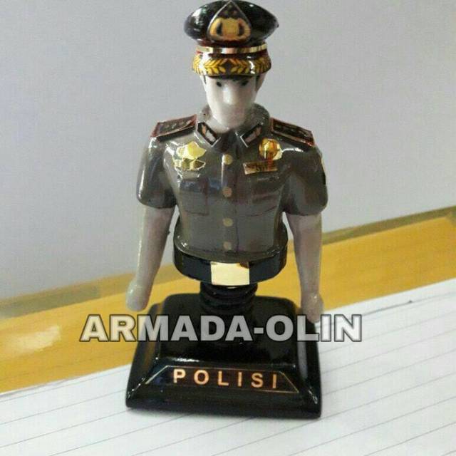 Patung miniatur|Patung miniatur polisi|Patung miniatur 1/2 badan polisi