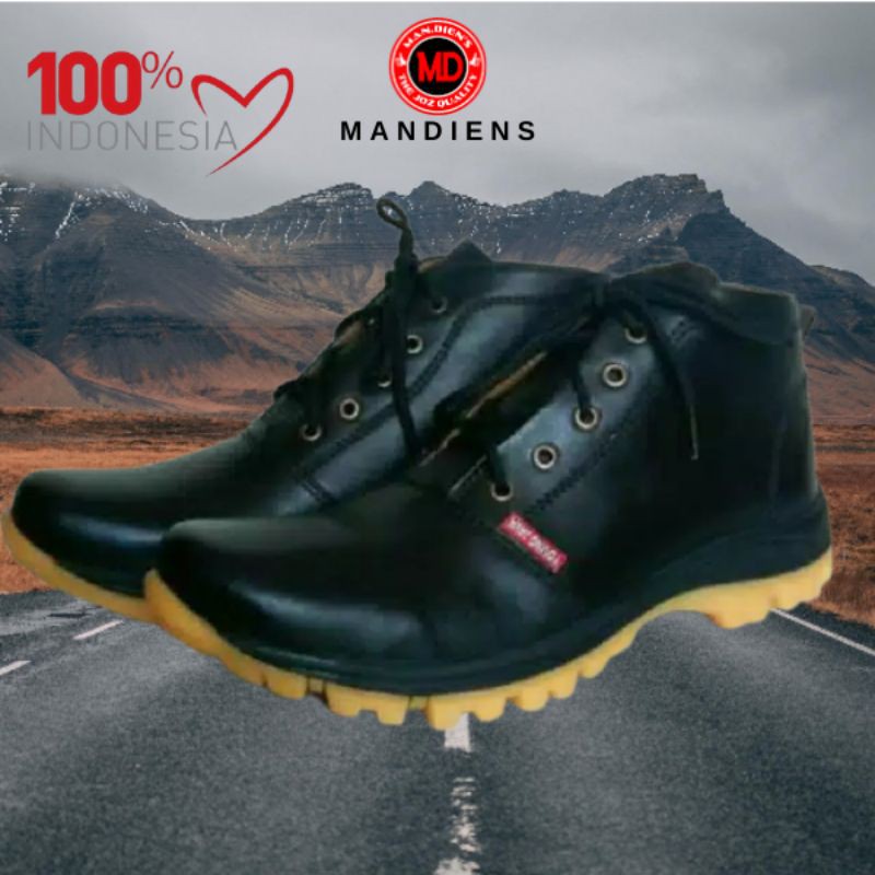 MANDIENS - SEPATU KULIT PRIA KASUAL B.29 - SEPATU BOOTS KULIT SAPI KASUAL - SEPATU KASUAL KULIT SAPI