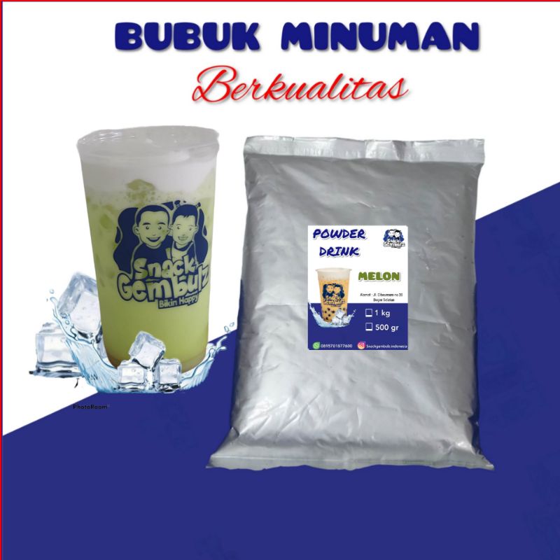

Bubuk Minuman Melon / Serbuk minuman rasa melon / Powder drink melon