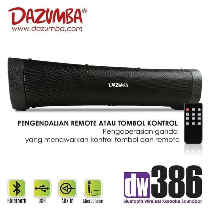 speaker wireless bluetooth karaoke and soundbar dazumba dw-386