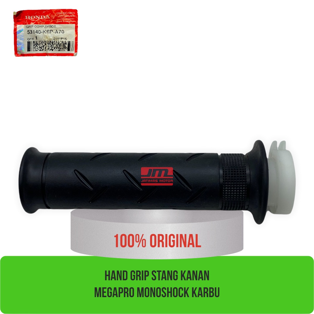 Hand grip stang kanan megapro monoshock karbu 53140-KSP-A70