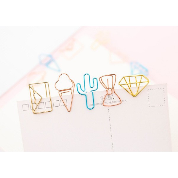 

BOOKMARK METALIC PAPER CLIP LUCU / BOOKMARK LUCU KLIP KERTAS MODEL