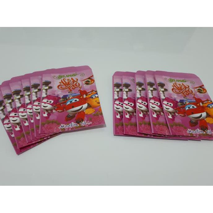 

Open Ds Angpao/Amplop Lebaran Super Wings Pink Isi 100