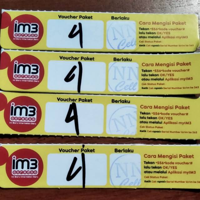 Voucher Indosat 4G termurah
