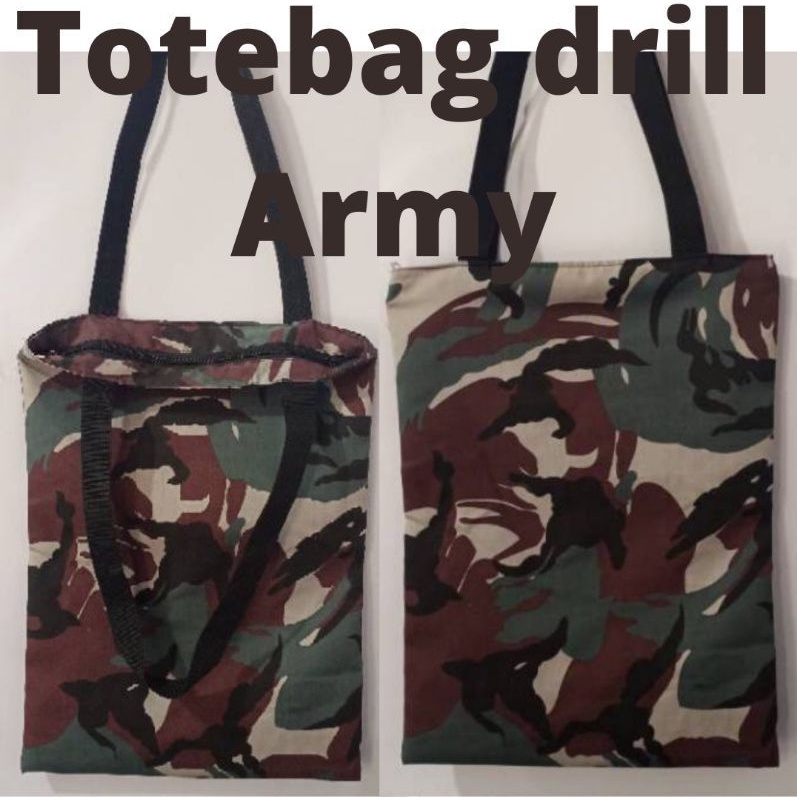 tas wanita tote bag army kpop army totebag kpop toebag drill resleting costum slingbagkonveksi