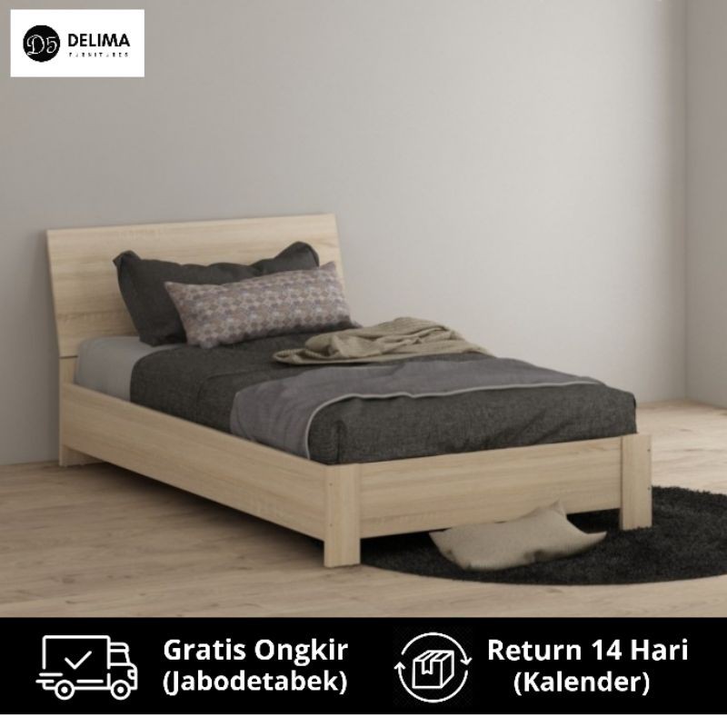 Bed Frame Divan Bed Dipan Kasur Rangka Tempat Tidur kayu, 120x200cm
