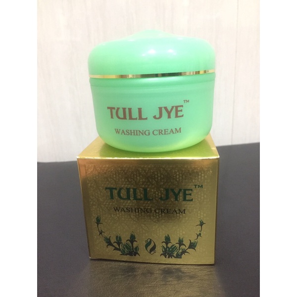 Tull jye cream Washing 2 hijau/sabun muka Tull jye
