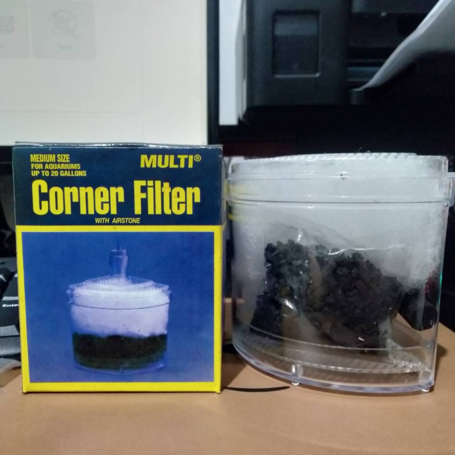 MULTI CORNER FILTER MEDIUM FILTER SUDUT AQUARIUM