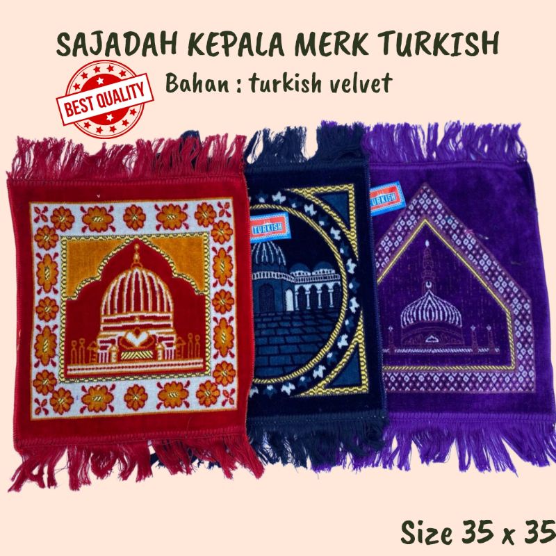 GROSIR SAJADAH KEPALA TURKI 35 X 35 TURKISH ANAK SOUVENIR HADIAH OLEH OLEH-1