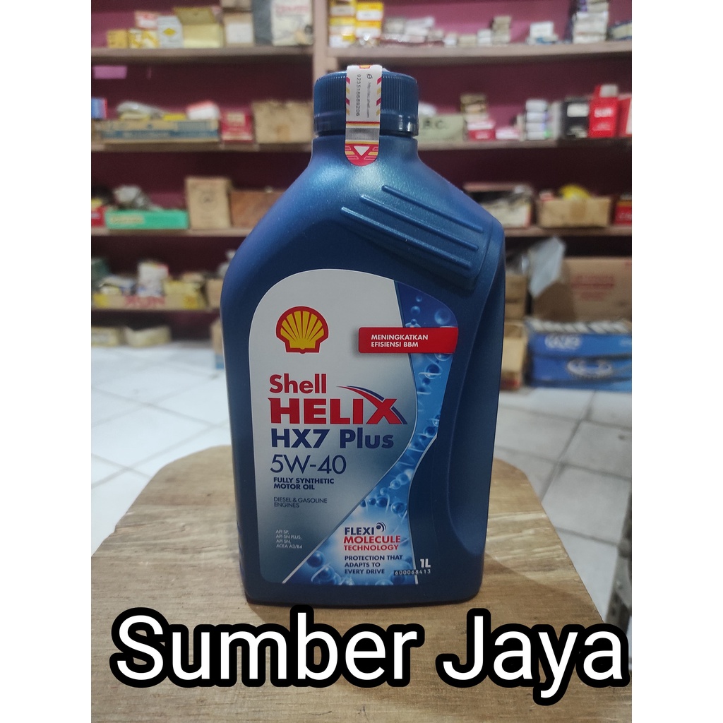Oli SHELL HELIX HX7 Plus 1 Liter - Oli Mesin Mobil - 100% Asli