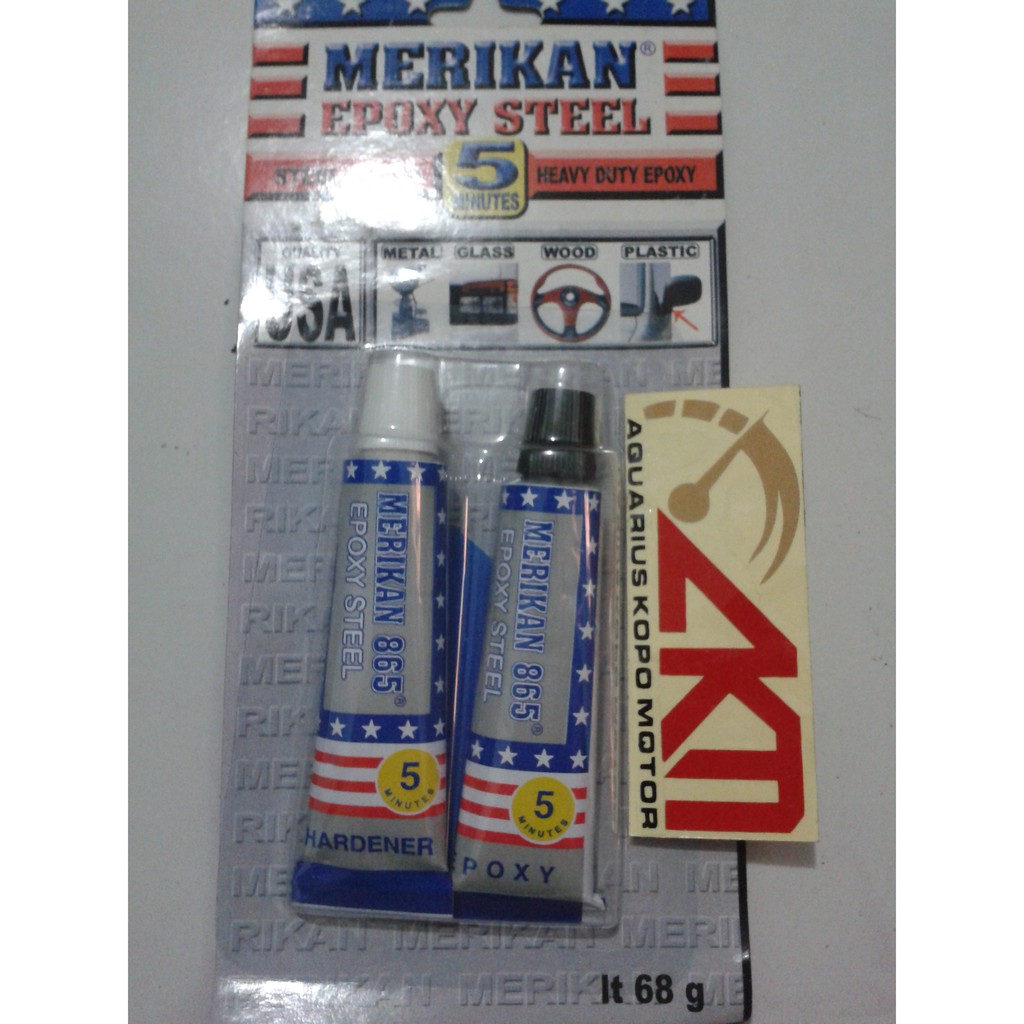 

Lem Merikan Epoxy Steel Heavy Duty Resin dan Hardener