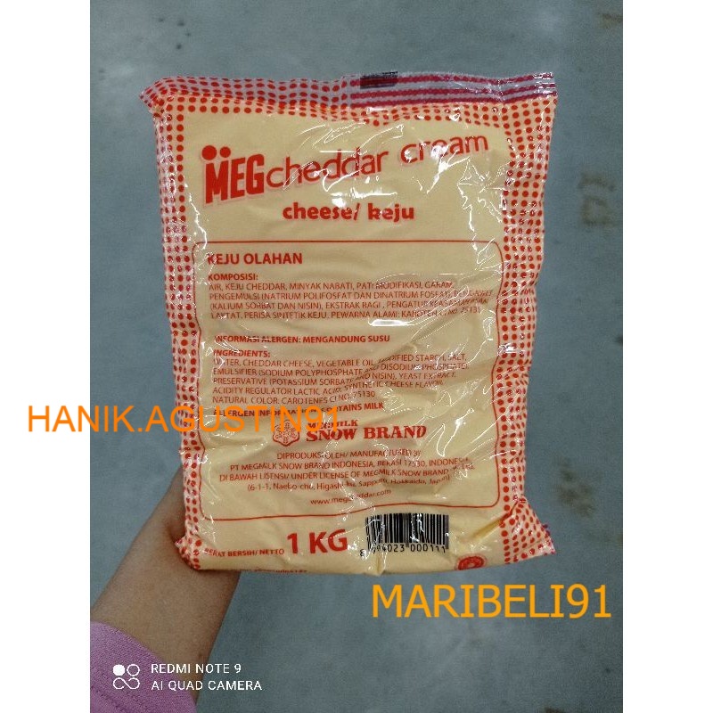 

Meg Cheddar Cream Cheese 1 KG maribeli91