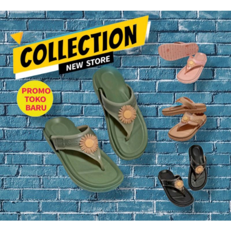 Sandal Karet Wanita Terbaru ,Sendal Karet Wanita Kekinian Jelly Irsoe Jepit Import Murah COD