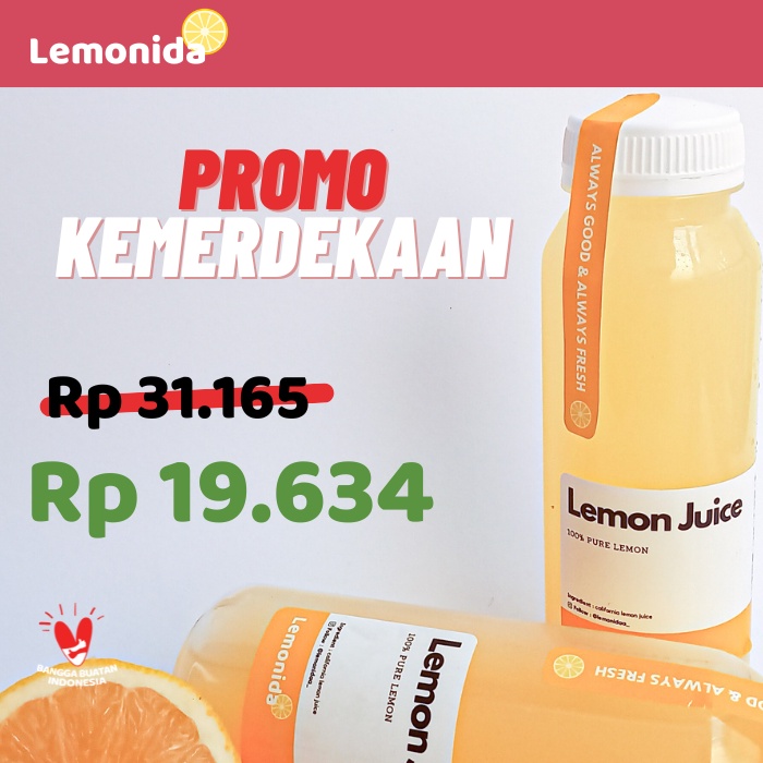 

Sari Lemon California 250 mL / Air Lemon Murni / 100% Sari Lemon California Organik Lemonida