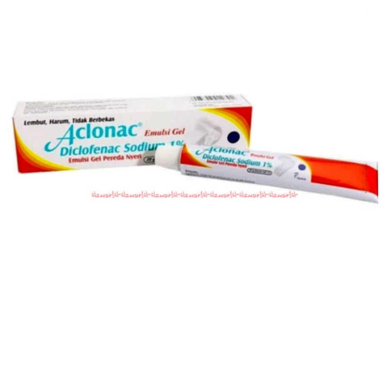 Aclonac Emulsi Gel Diclofenac Diethylamine 1% Salep Sendi Otot 20gr