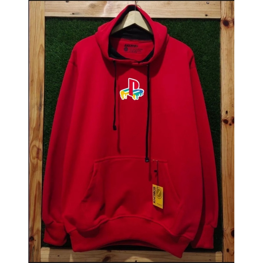 hoodie distro original premium sweater kachios ps pria dan wanita warna merah fanta whatever sweater