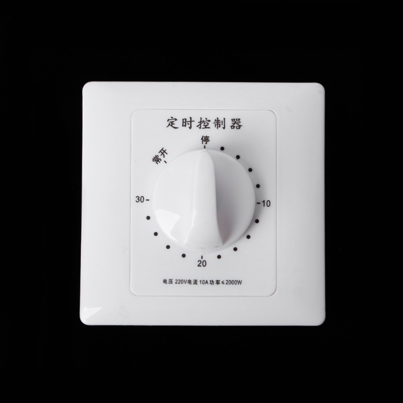 CRE  AC 220V Timer Switch Control Pump Mechanical Countdown Control Interruptor 30/60/120 Minutes